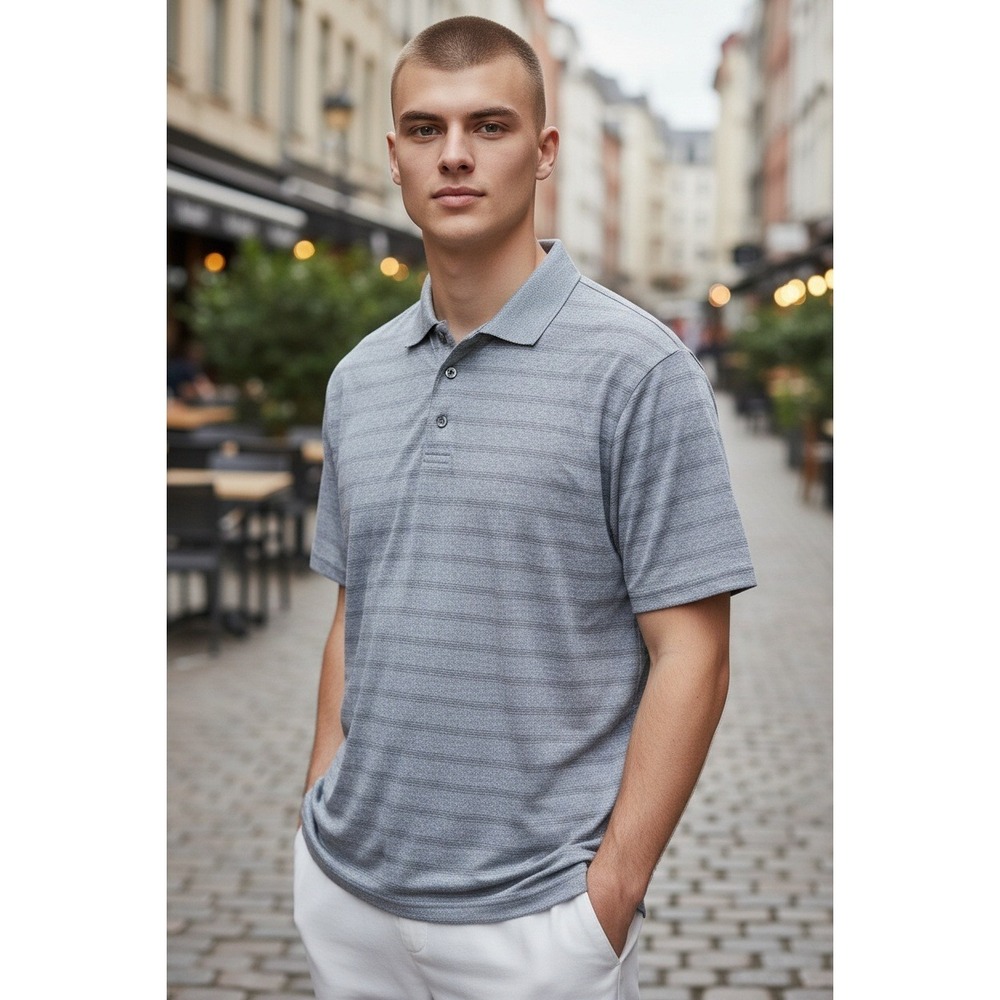 Grand‎ Slam Men's Polo Shirt XL Gray Performance Moisture-Wicking